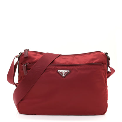 Prada Nylon Vela Messenger Bag Fuoco 1 of 8