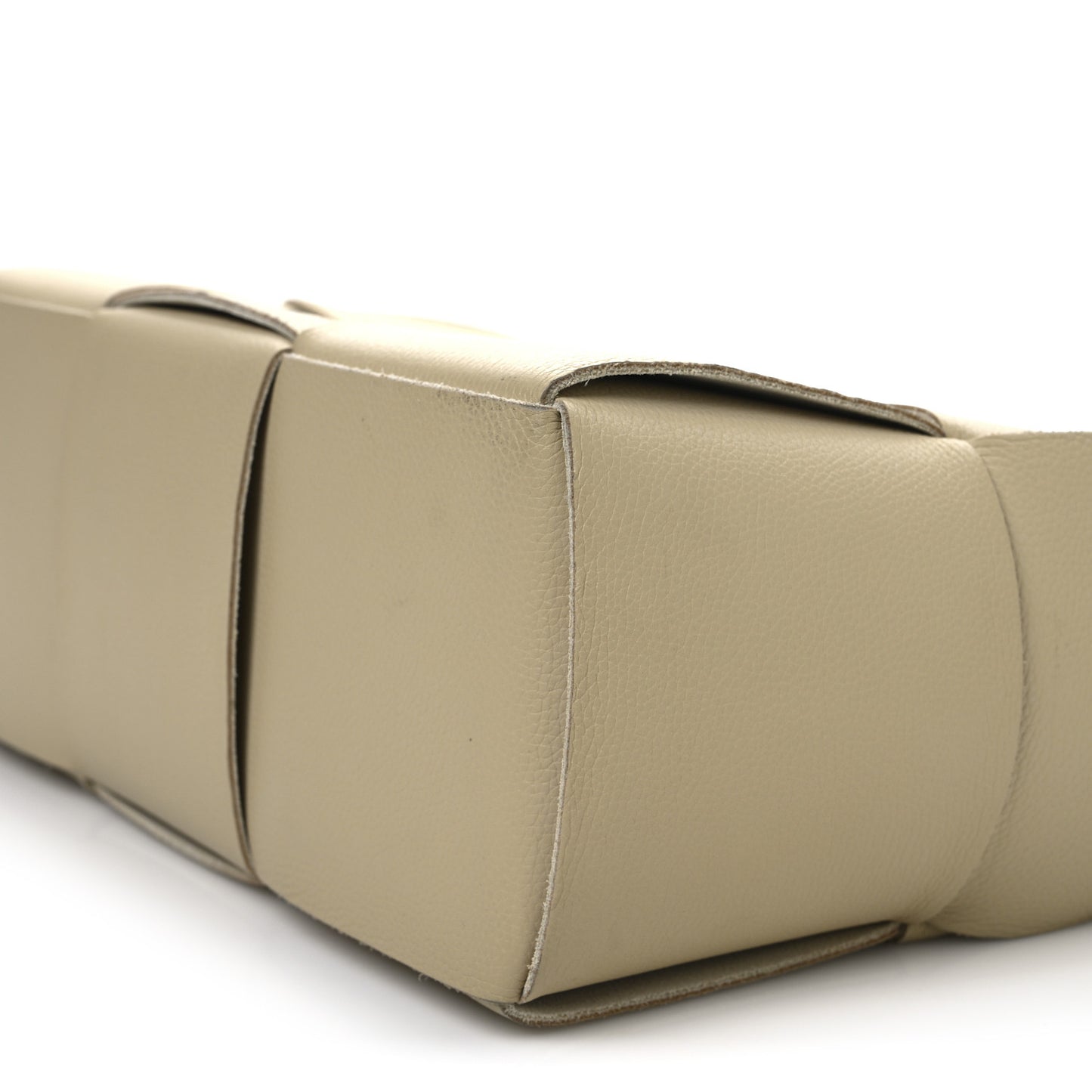 Grained Calfskin Intrecciato Medium Arco Tote Porridge