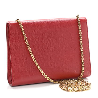 Salvatore Ferragamo Hammered Calfskin Mini Miss Vara Bow Chain Bag Red 3 of 9