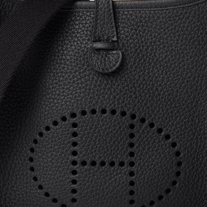 Hermes Taurillon Clemence Evelyne TPM Black 6 of 11