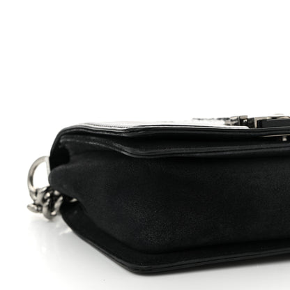 Chanel Patent Iridescent Calfskin Sequin Medium Boy Flap Bag Black 9 of 11
