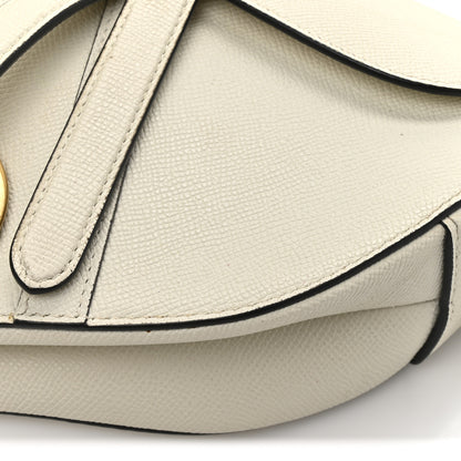 Christian Dior Grained Calfskin Saddle Bag With Strap Latte 11 of 17