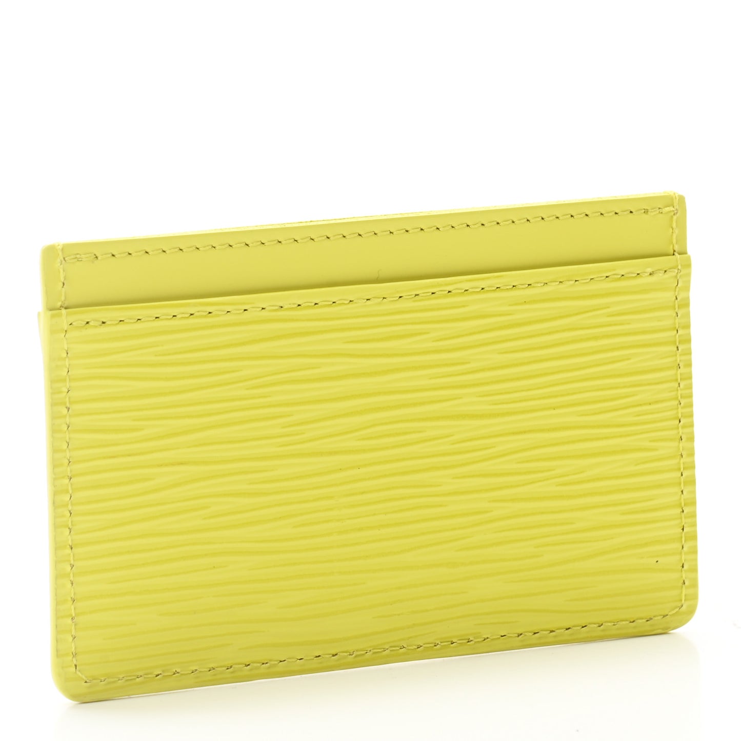 Epi Card Holder Pistache