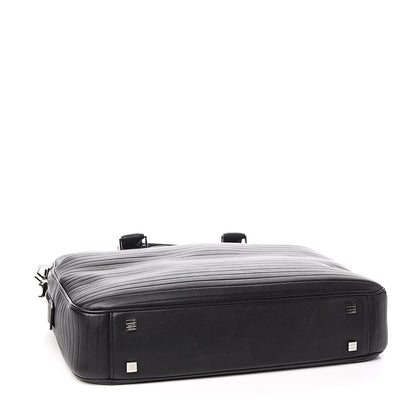 Christian Dior HOMME Calfskin Ribbed Briefcase Black 4 of 11