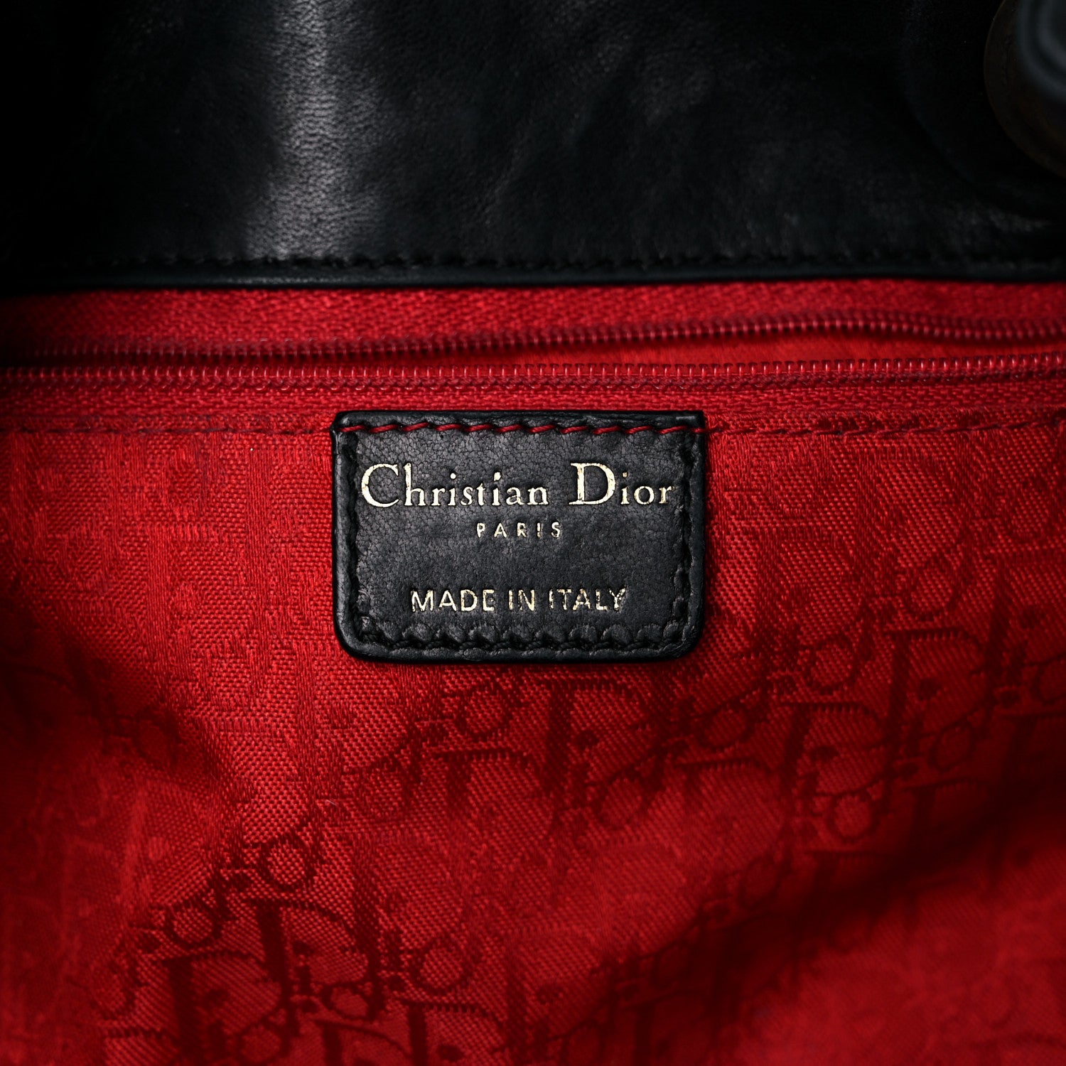 Christian Dior Lambskin Cannage Flap Shoulder Bag Black 6 of 29