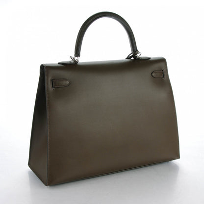 Hermes Grain d'H Kelly Sellier 35 Eucalyptus 3 of 26