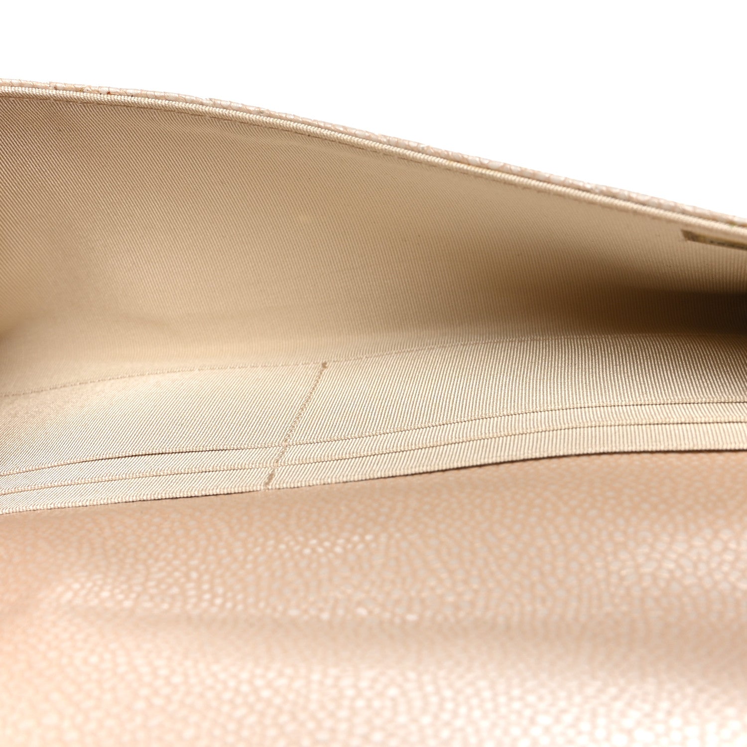 Chanel Iridescent Caviar Quilted Travel Wallet Beige 5 of 9