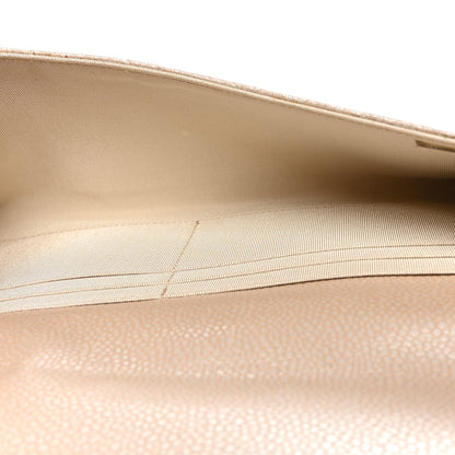 Chanel Iridescent Caviar Quilted Travel Wallet Beige 5 of 9