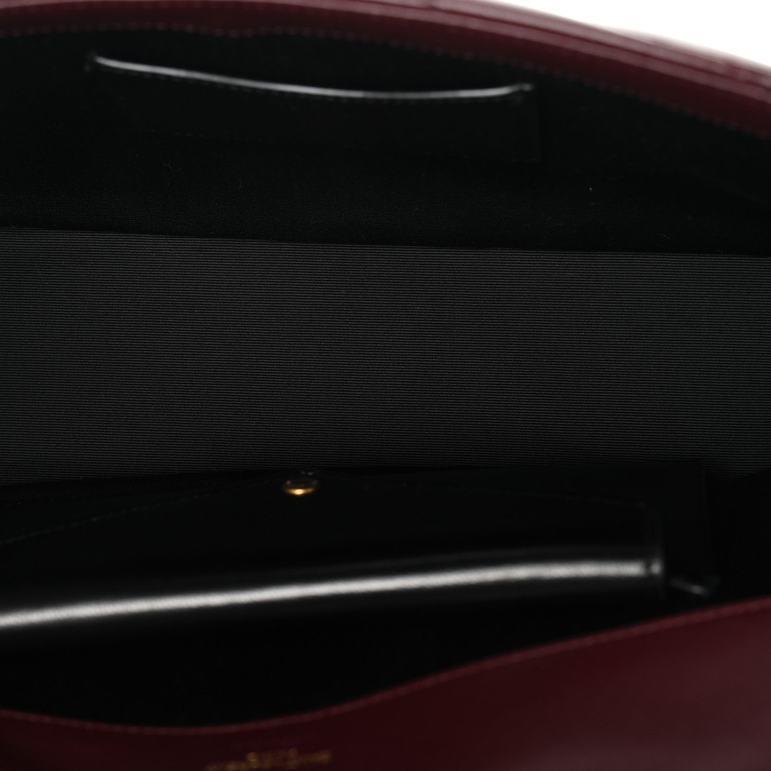 Saint Laurent Lambskin Chevron Quilted Medium LouLou Rouge Cabernet 6 of 11