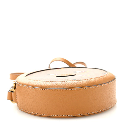 Gucci X DISNEY Mini Vintage GG Supreme Monogram Mickey Mouse Round Shoulder Bag Beige Vintage Sun Oil 4 of 11