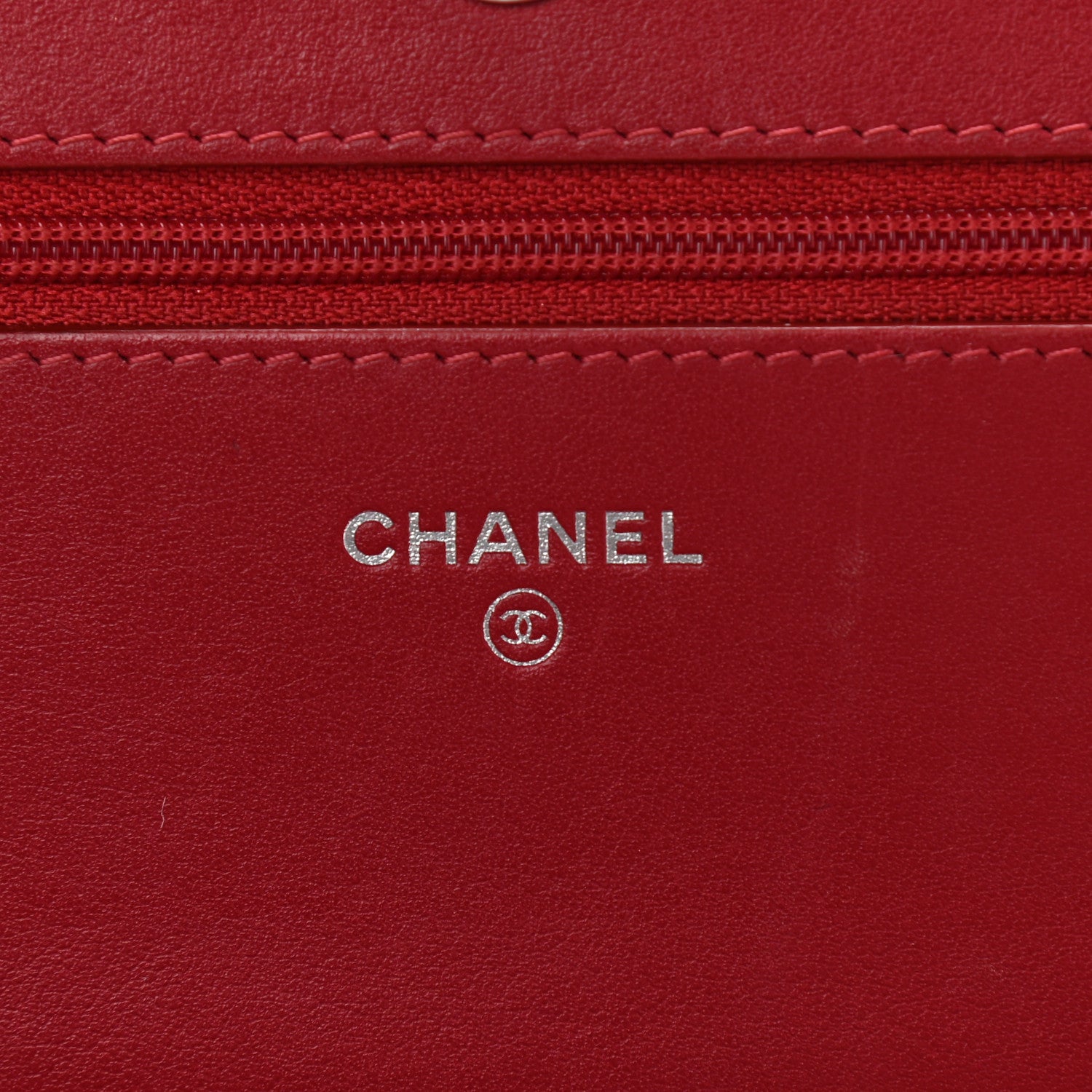 Chanel Caviar Quilted Boy Wallet On Chain WOC Red 6 of 16