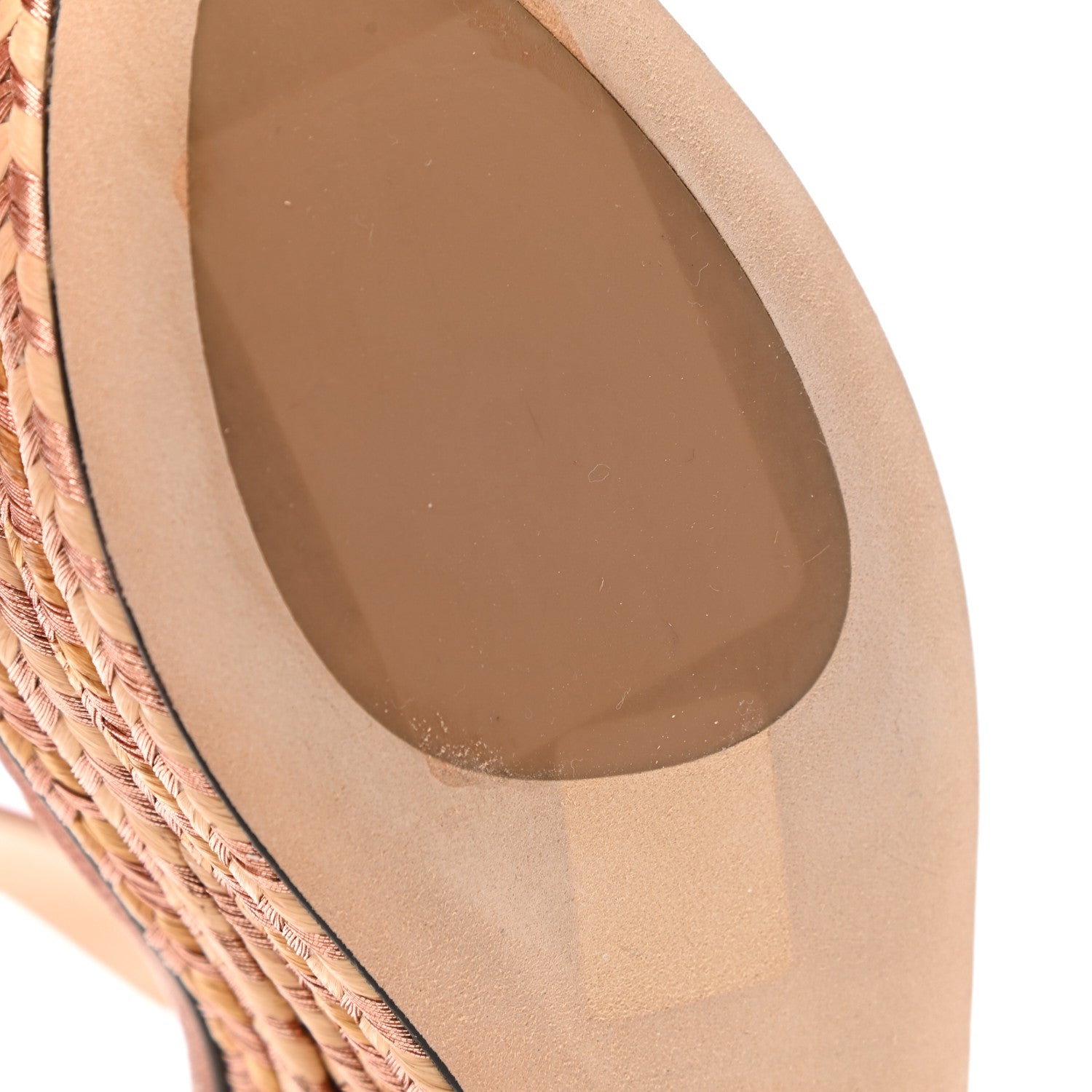 Jimmy Choo Calfskin Abigail 100 Wedge Sandal 39 Rose Gold 8 of 8