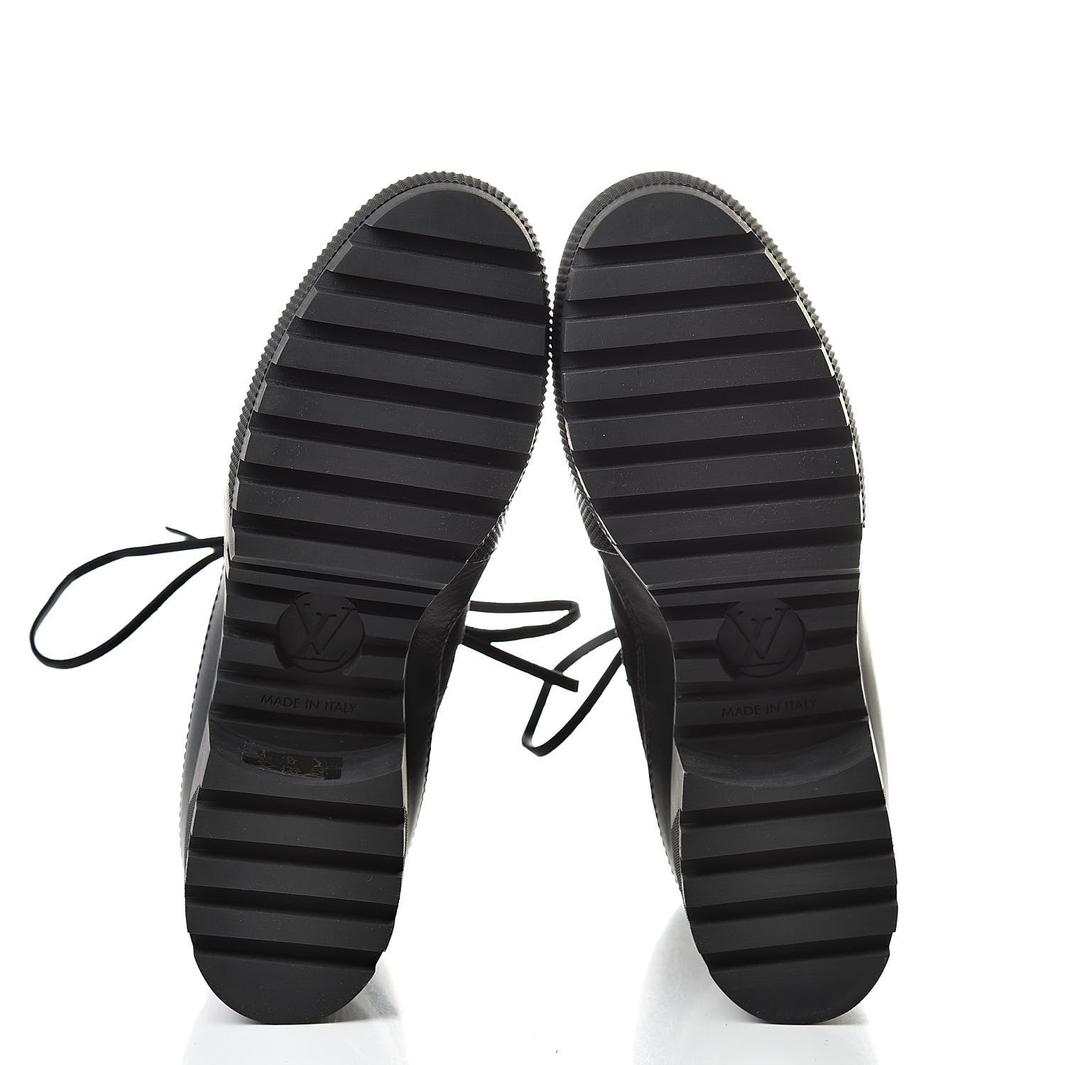 Louis Vuitton Suede Calfskin Monogram LV Black Heart Laureate Platform Desert Boots 37.5 Black 5 of 7
