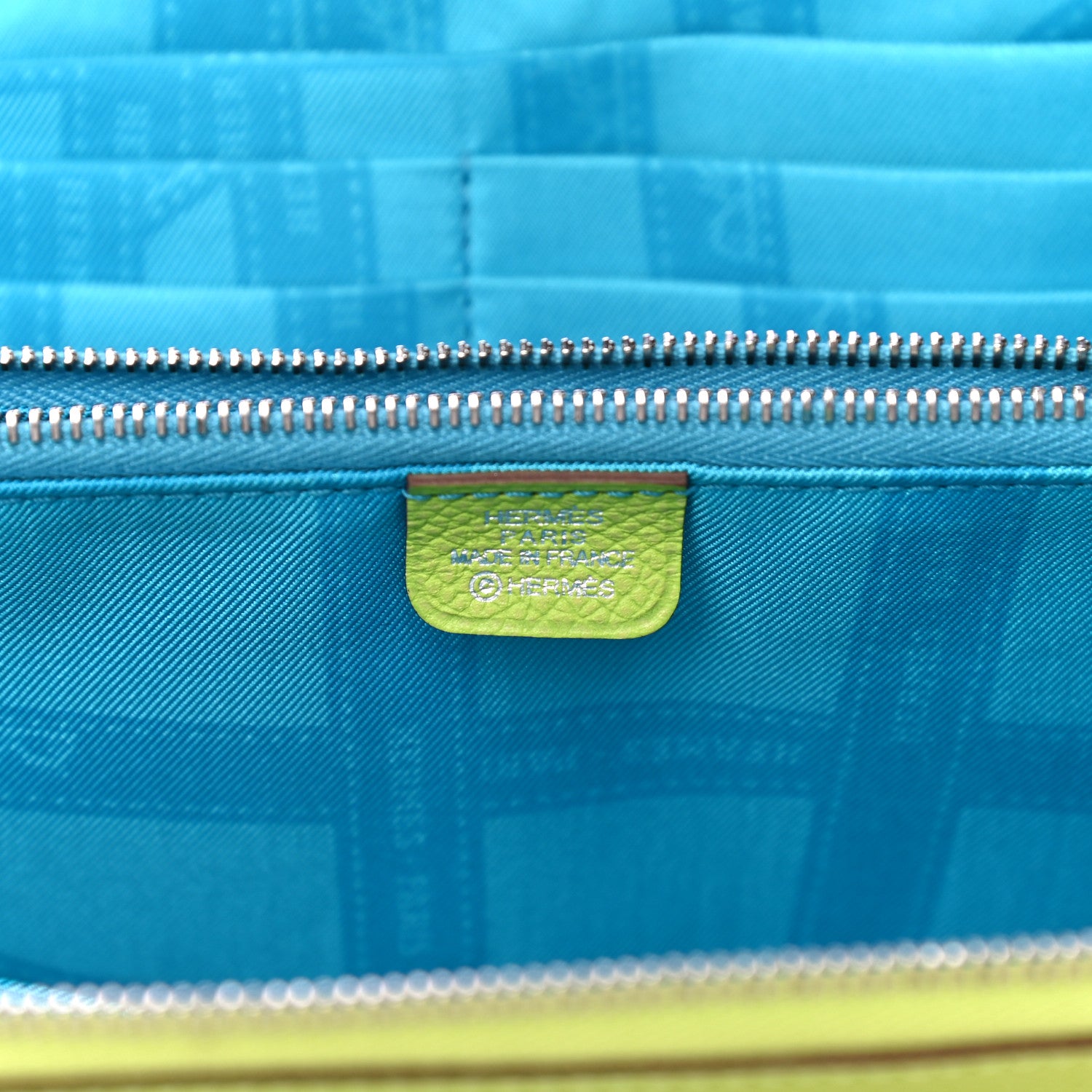 Hermes Epsom Silk'In Wallet Kiwi Lichen 6 of 16