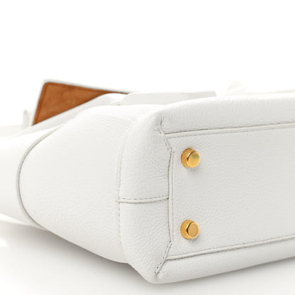Bottega Veneta French Calfskin Maxi Intrecciato Mini Arco Bianco 9 of 11