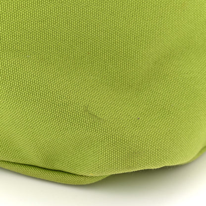 Prada Canapa Logo Embossed Large Triangle Shoulder Bag Felce 12 of 13