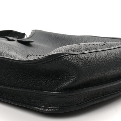 Hermes Taurillon Clemence Evelyne III PM Black 9 of 10