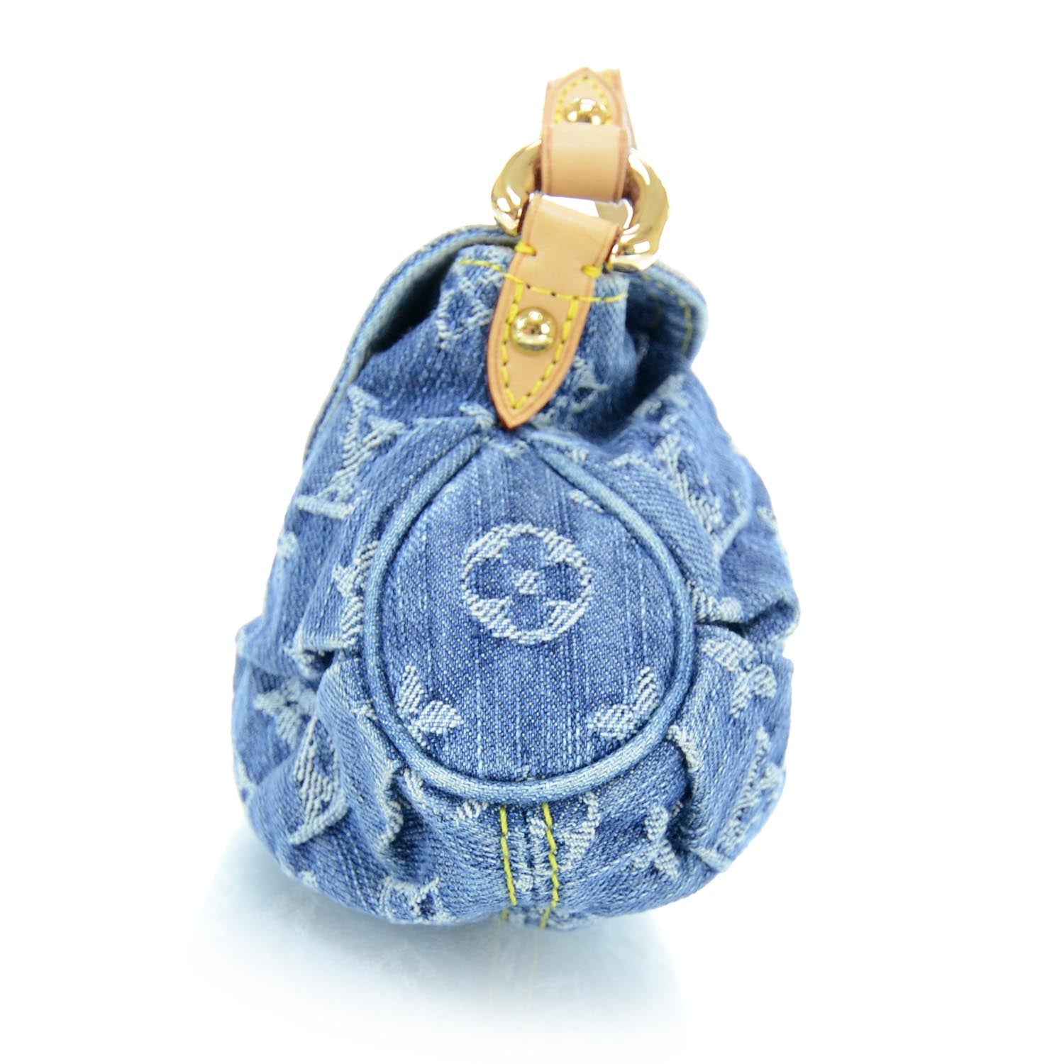 Louis Vuitton Monogram Denim Mini Pleaty Blue 5 of 10