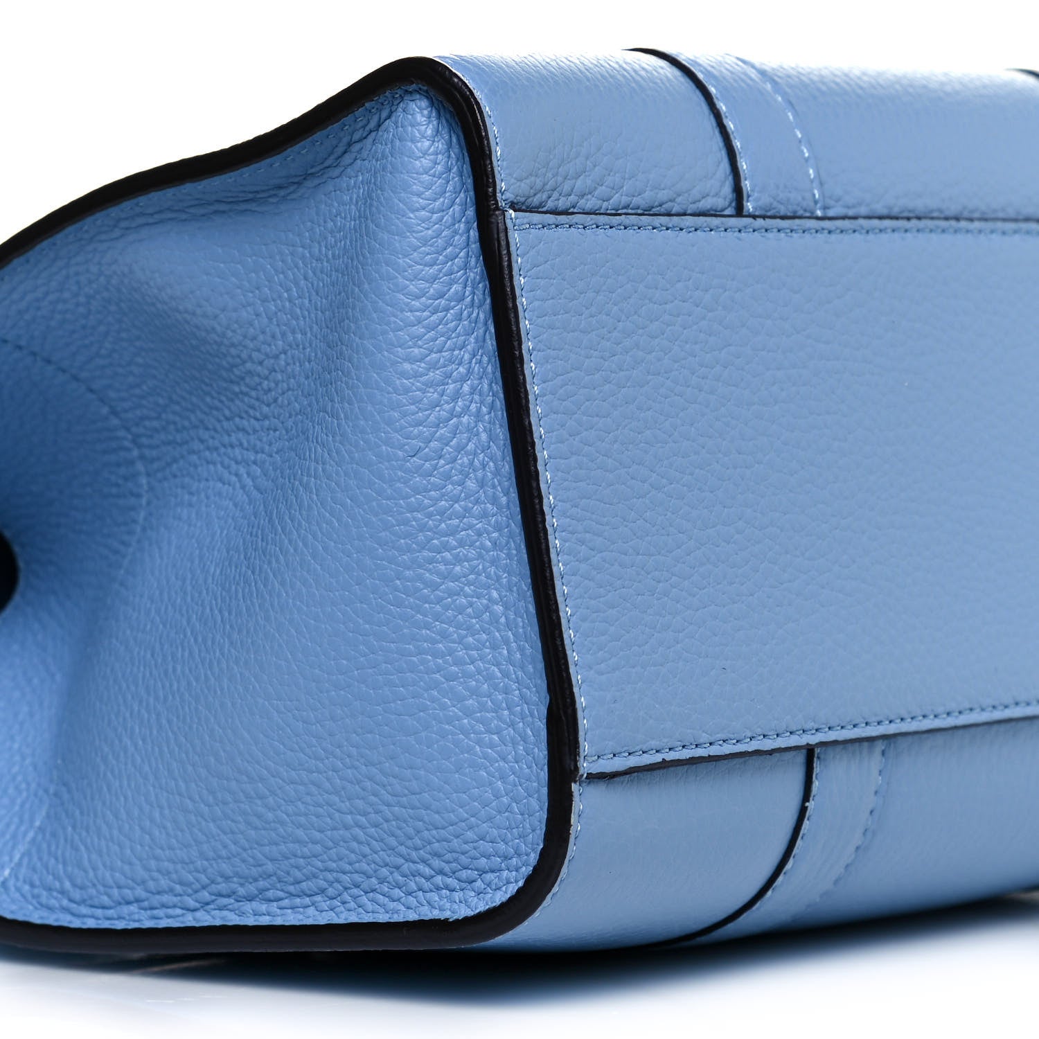 Mulberry Classic Grain Calfskin Small Bayswater Porcelain Blue 7 of 9