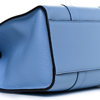 Mulberry Classic Grain Calfskin Small Bayswater Porcelain Blue 7 of 9