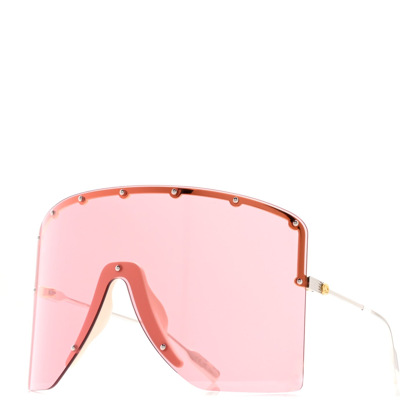 Metal Studded Shield Sunglasses GG1244S Pink