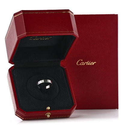 Cartier 18K White Gold 3.5mm LOVE Wedding Band Ring 51 5.75 5 of 5