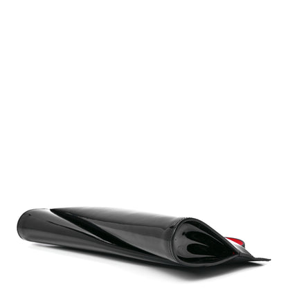 Christian Louboutin Patent Loubi Twist Zip Clutch Bag Black 8 of 10