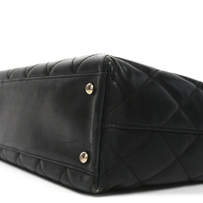 Chanel Lambskin Quilted Shoulder Bag Black 10 of 11