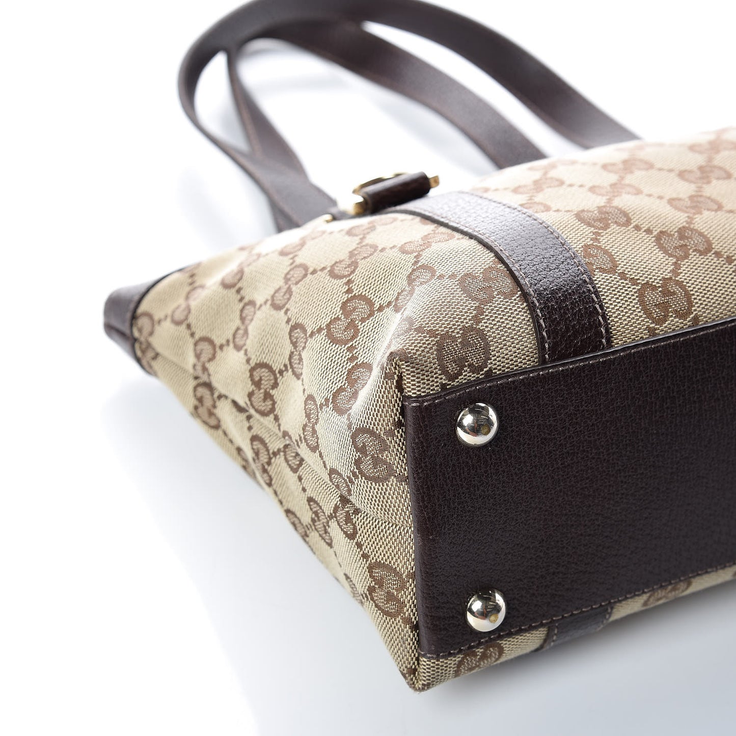 Monogram Small Abbey Tote Dark Brown