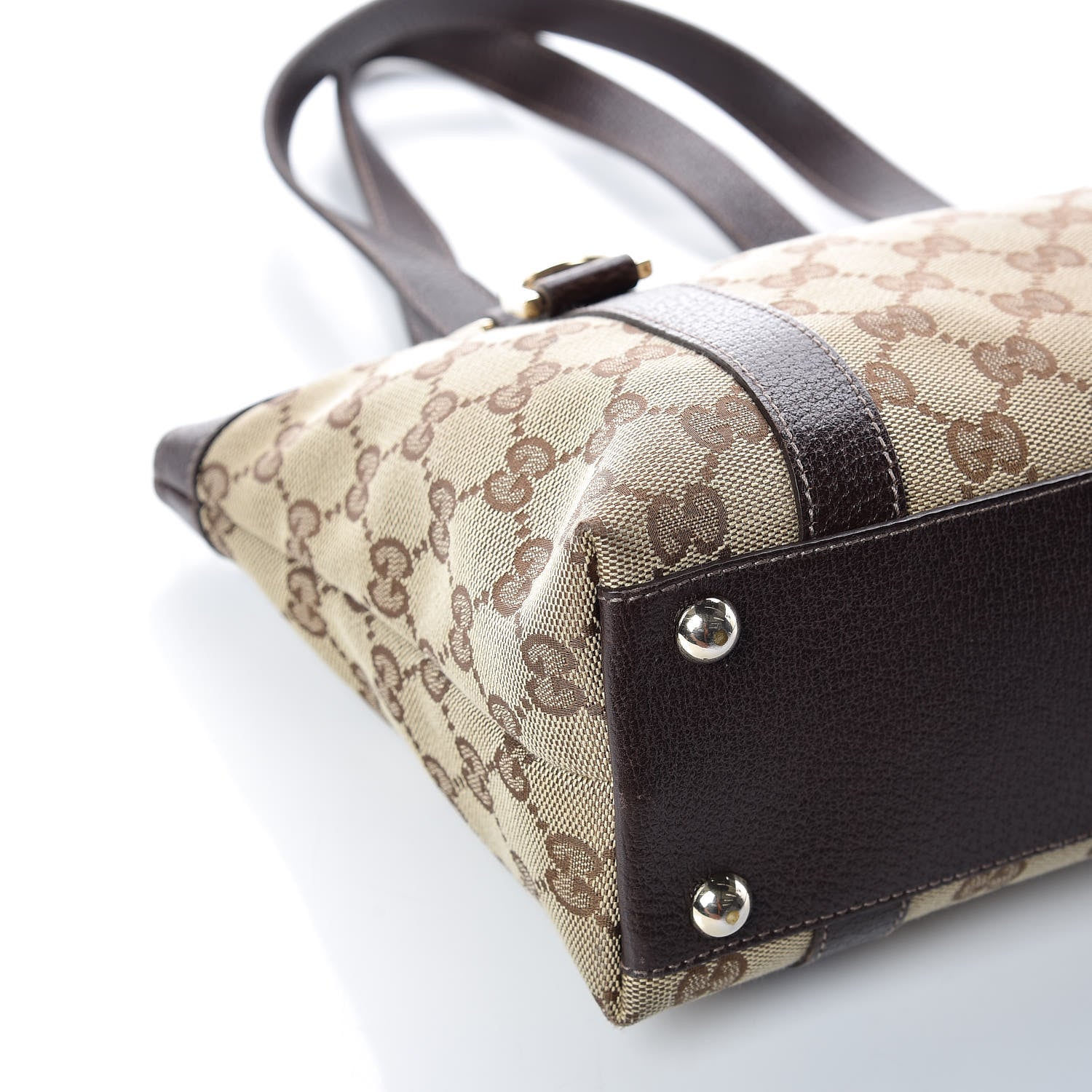 Gucci Monogram Small Abbey Tote Dark Brown 11 of 20