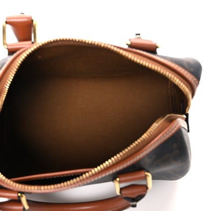 Celine Triomphe Canvas Calfskin Small Boston Bag Tan 4 of 10