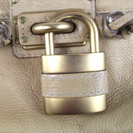 Chloe Leather Paddington Satchel Chamois 7 of 8