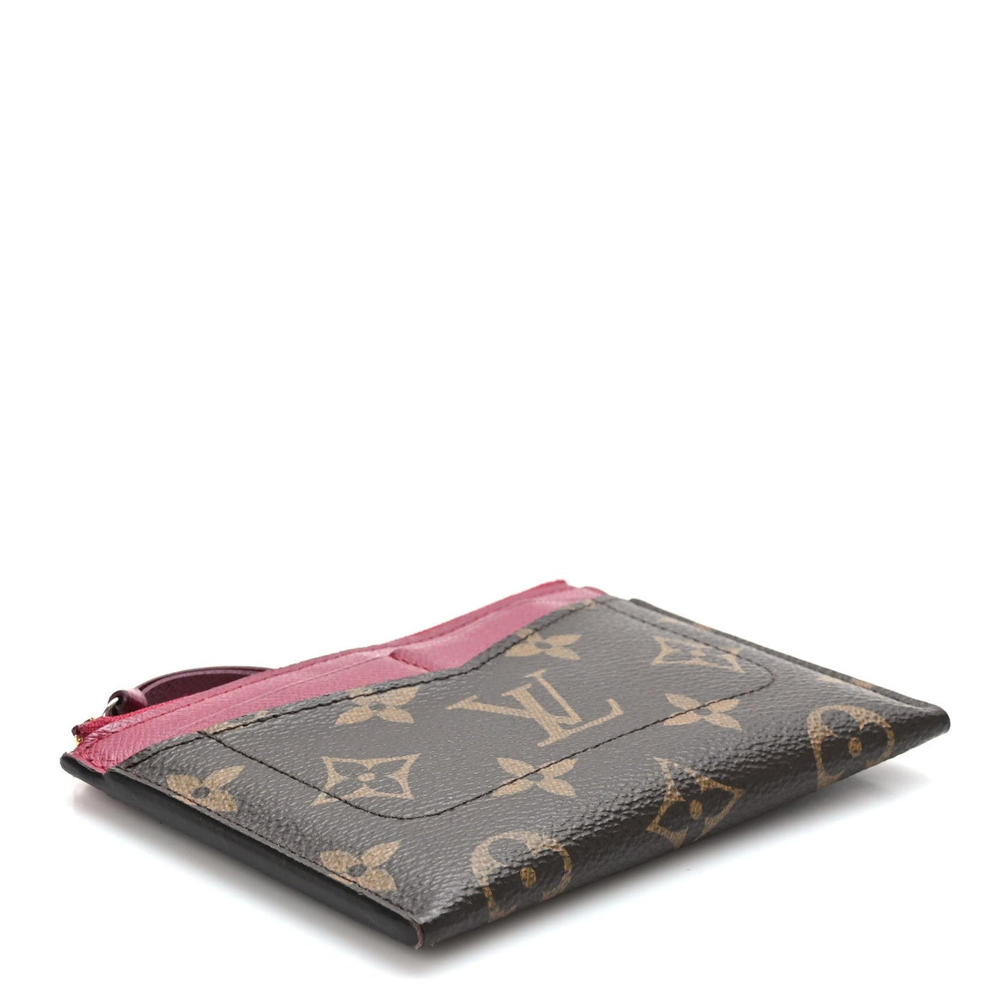 Monogram Zipped Card Holder