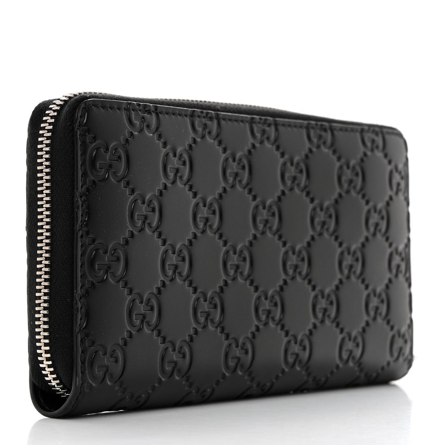 Gucci Guccissimma Signature Dorian Zip Around Wallet Black 3 of 7