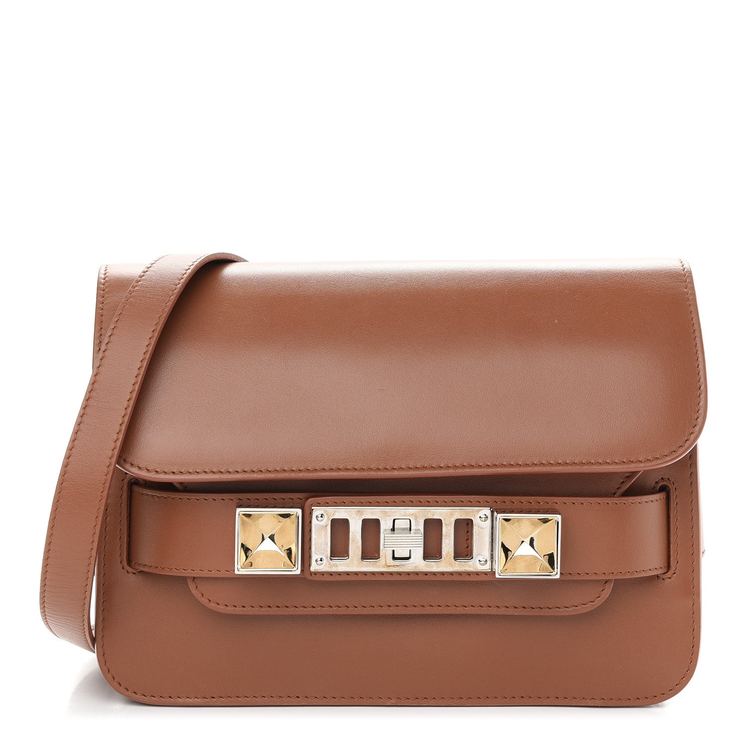 Proenza Schouler Smooth Calfskin Mini PS11 Classic Shoulder Bag Caramel 1 of 8