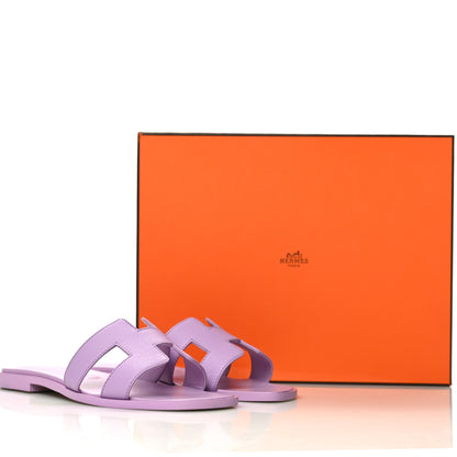 Hermes Epsom Oran Sandals 35.5 Violet Amethyst 9 of 9