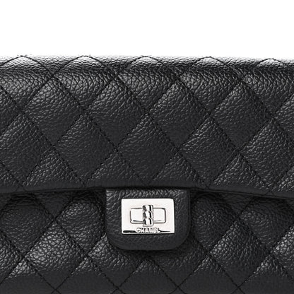 Chanel Grained Calfskin Quilted 2.55 Reissue Flap Belt Bag Clutch Black 10 of 10