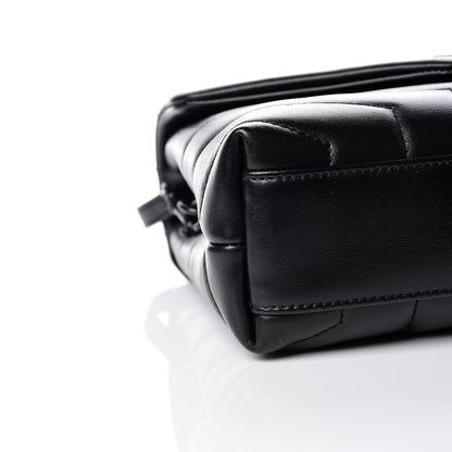 Saint Laurent Calfskin Y Quilted Monogram Toy Loulou Crossbody Bag Black 5 of 12
