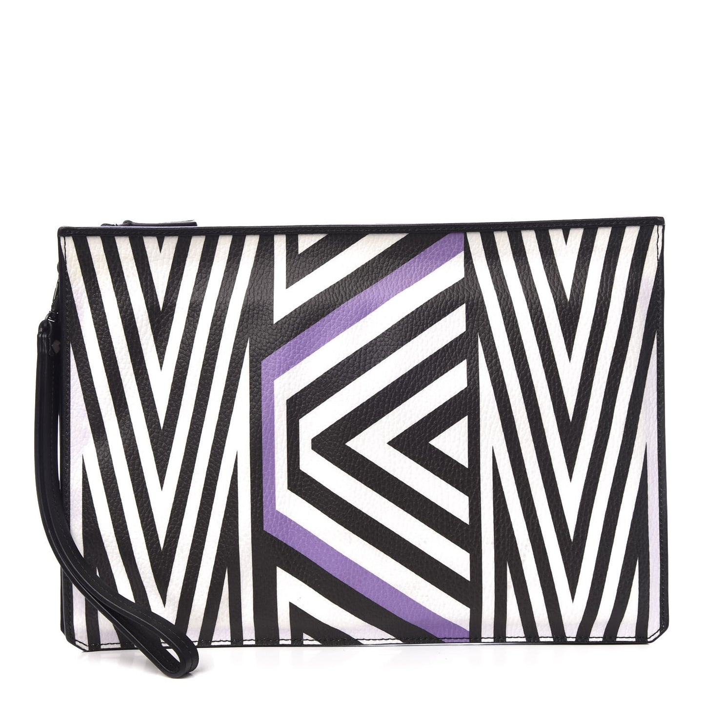 Calfskin Tobias Rehberger Print Pouch Purple