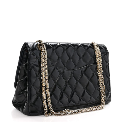 Chanel Patent Quilted 2.55 Reissue 227 Double Flap Black 2 of 10