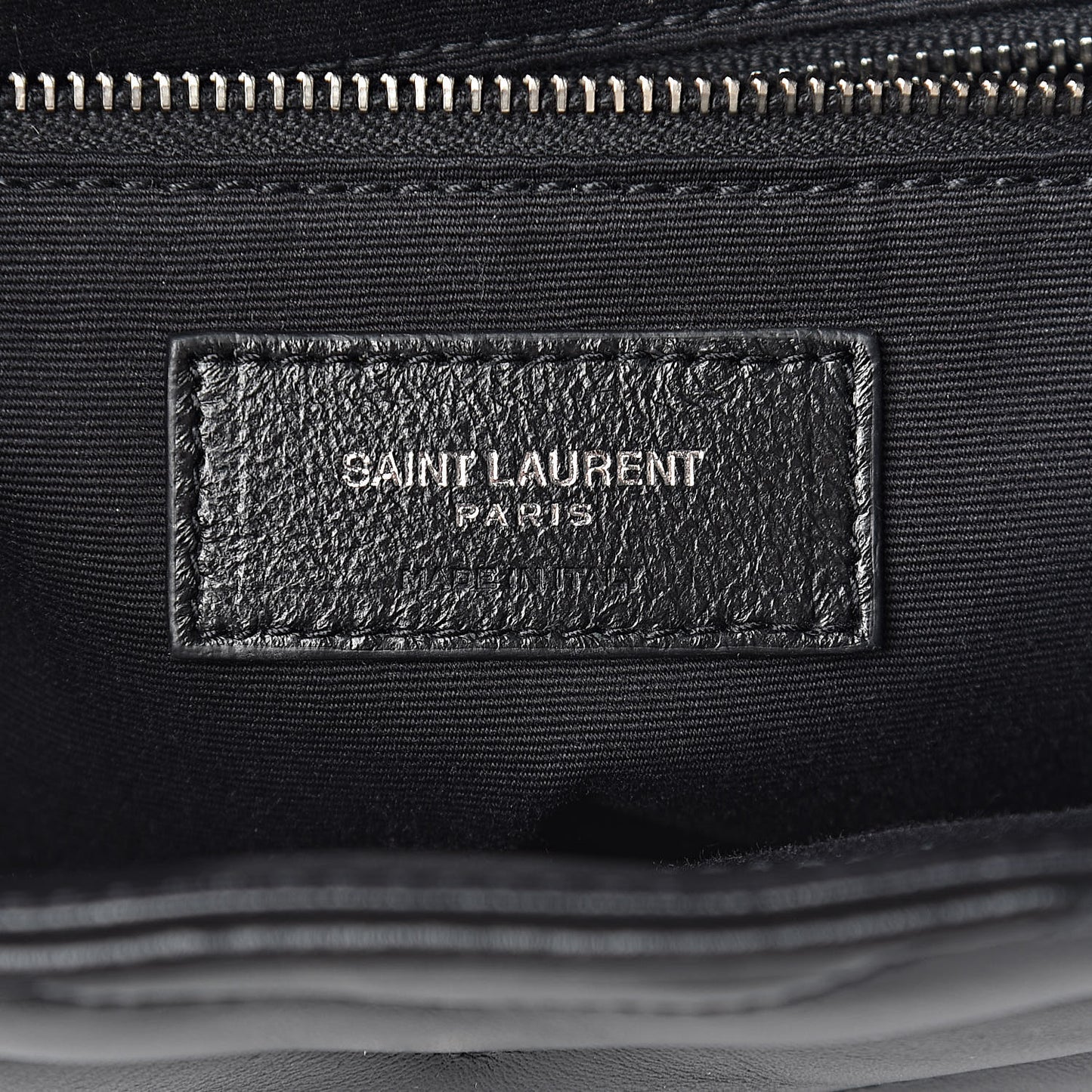 Calfskin Y Quilted Monogram Medium Loulou Backpack Black