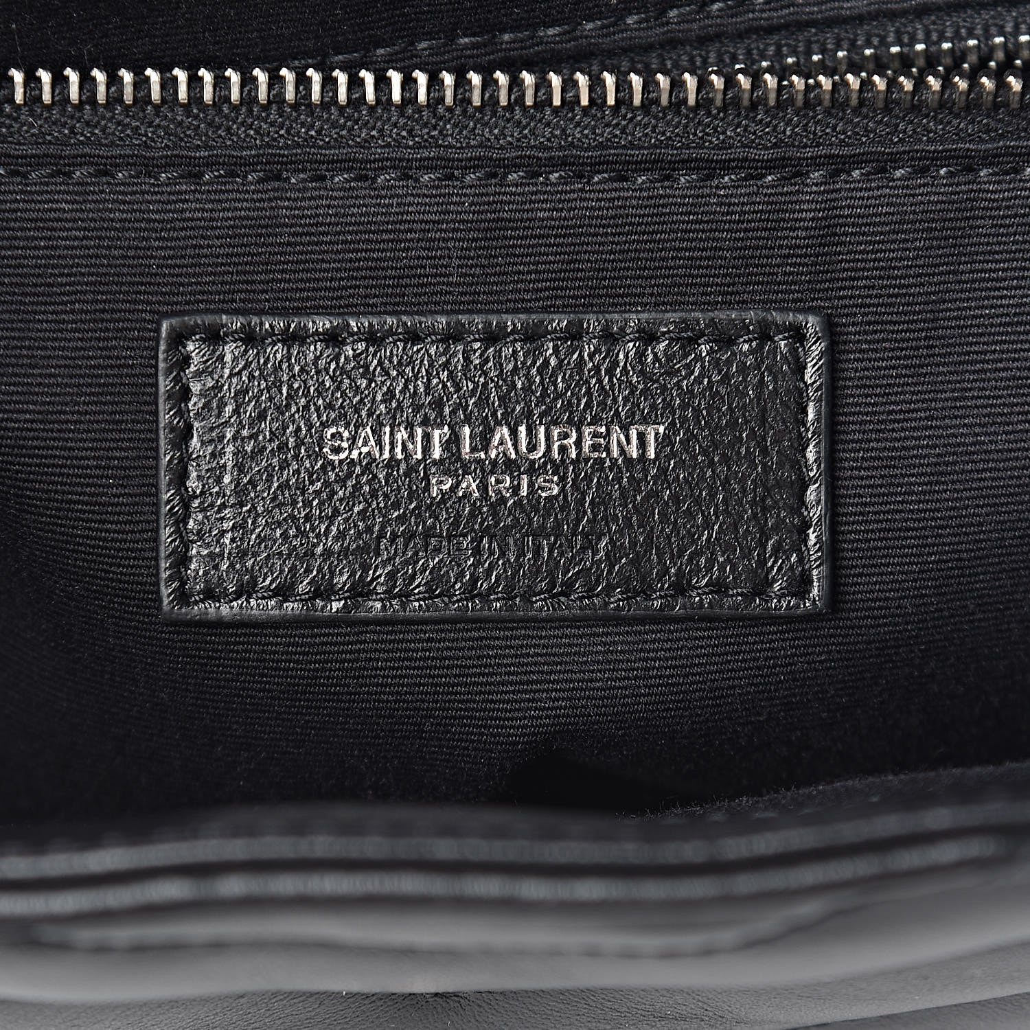 Saint Laurent Calfskin Y Quilted Monogram Medium Loulou Backpack Black 6 of 10