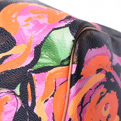 Louis Vuitton Monogram Roses Speedy 30 10 of 14