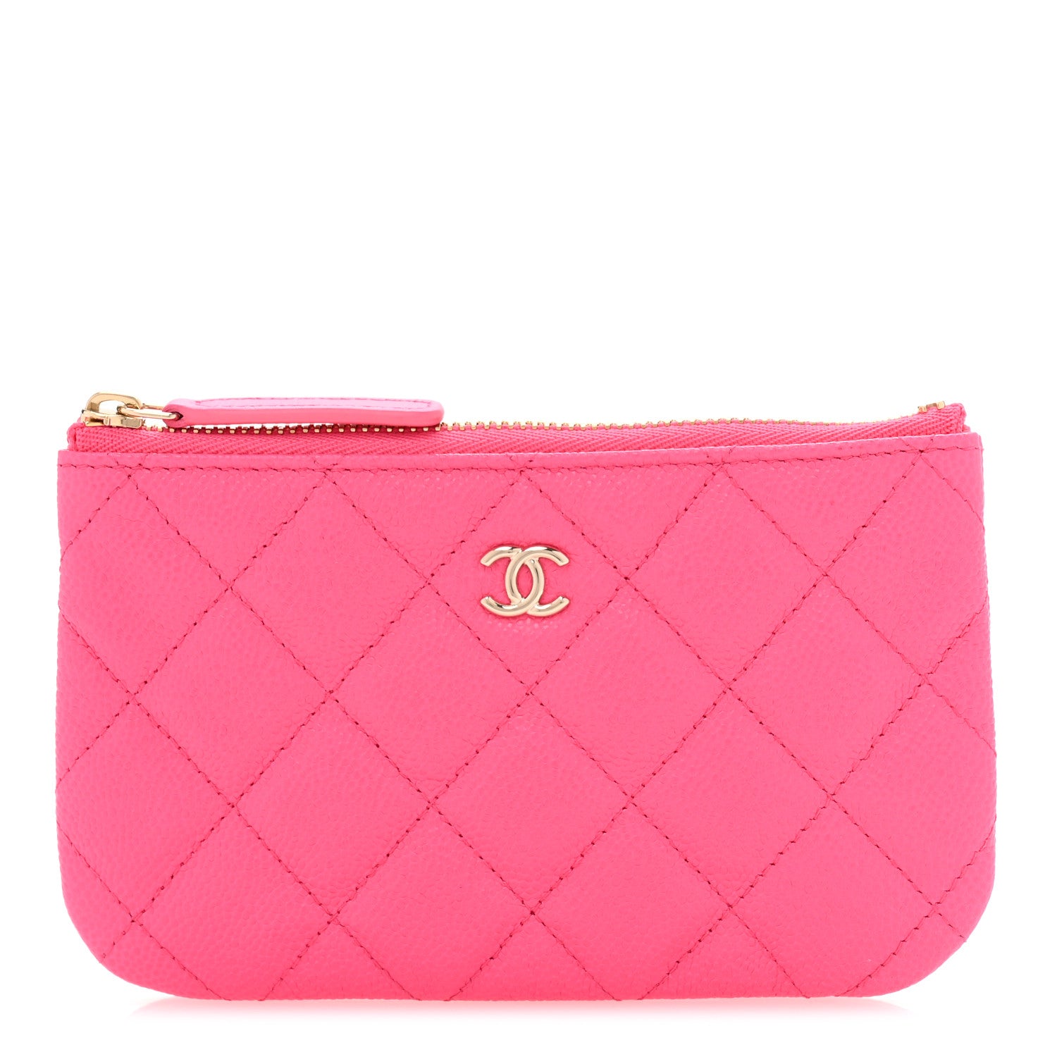 Chanel Caviar Quilted Small Cosmetic Case Pink 1 of 8