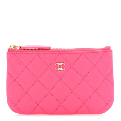 Chanel Caviar Quilted Small Cosmetic Case Pink 1 of 8