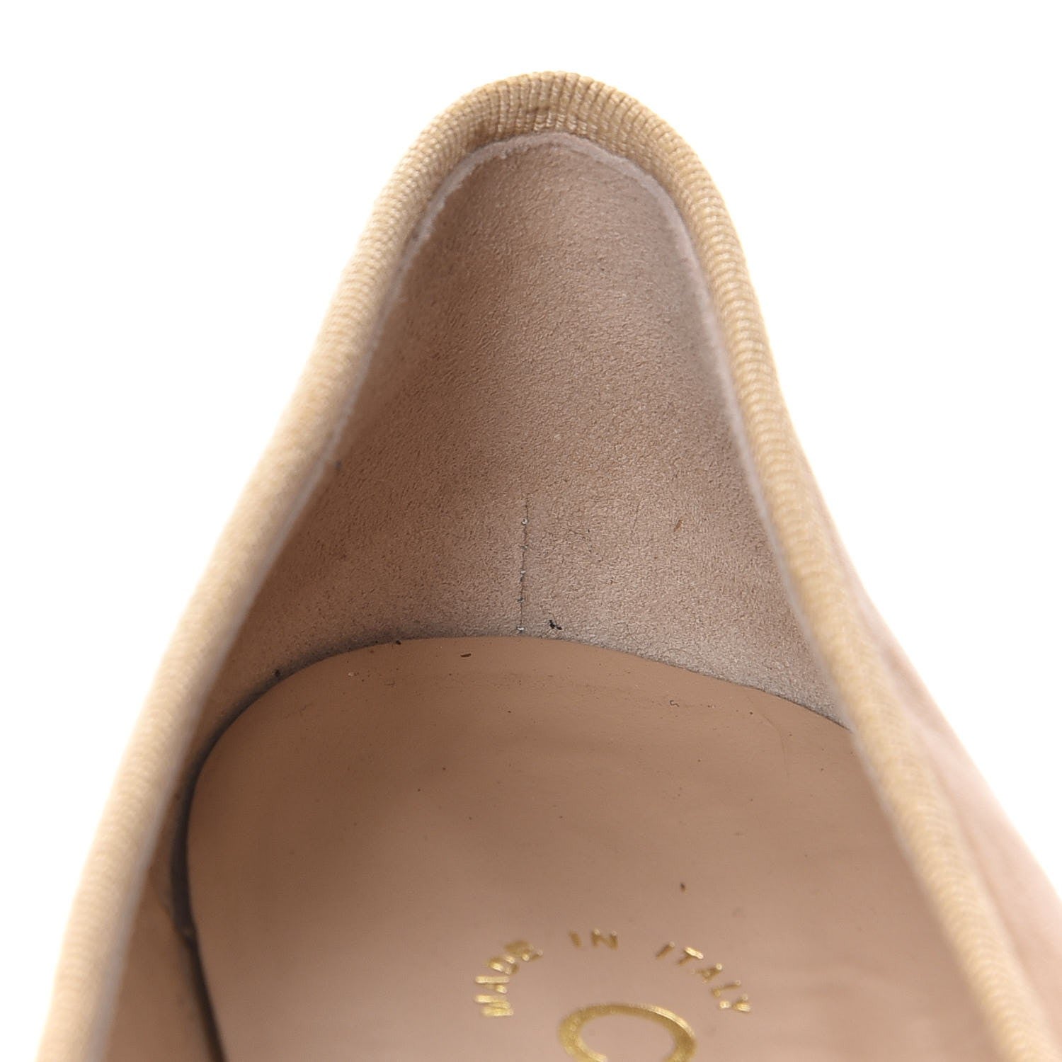Chanel Lambskin Cap Toe Ballerina Flats 35.5 Beige Black 11 of 14
