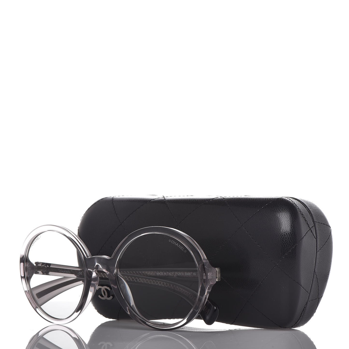 Acetate Round Sunglasses 4220 Grey