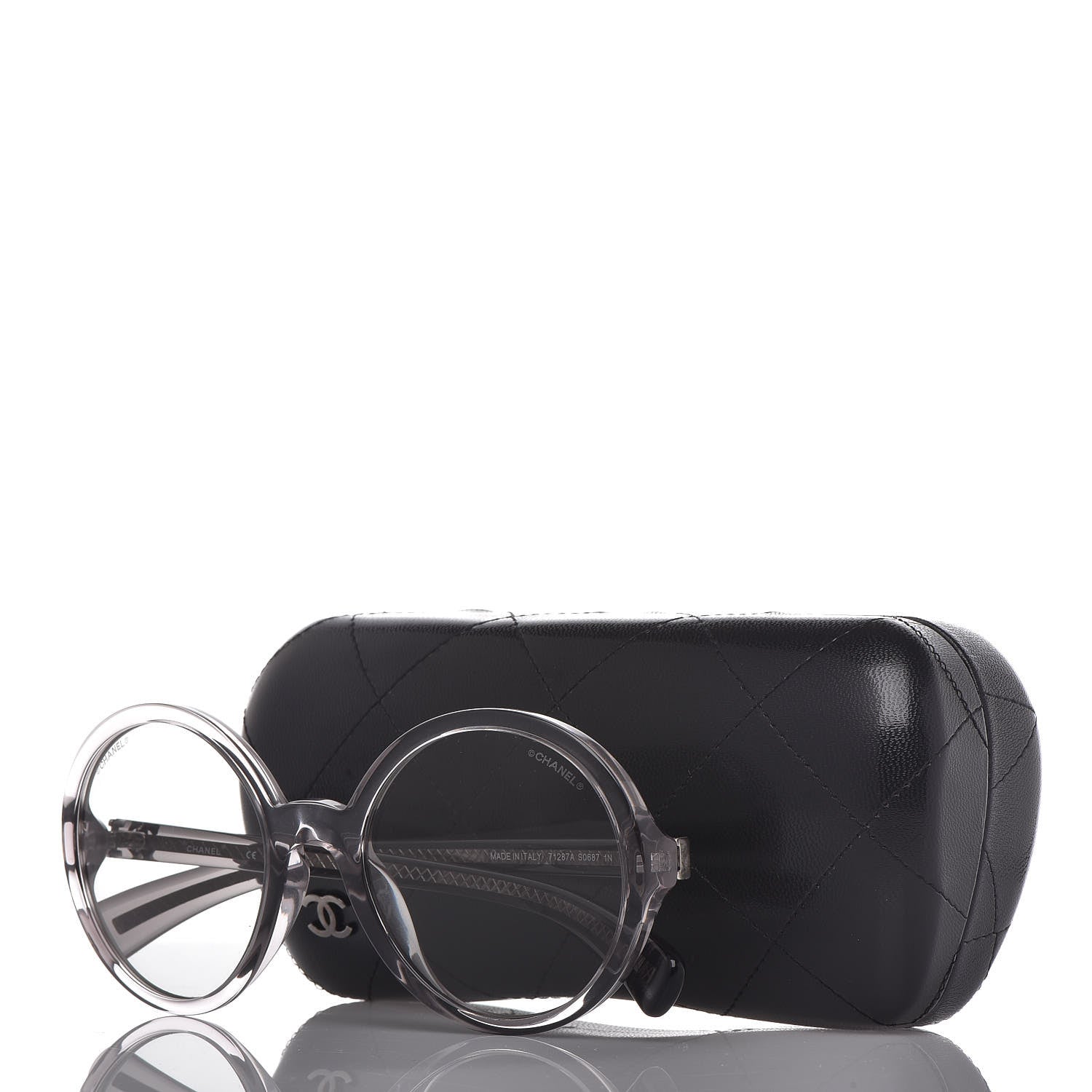 Chanel Acetate Round Sunglasses 4220 Grey 7 of 7