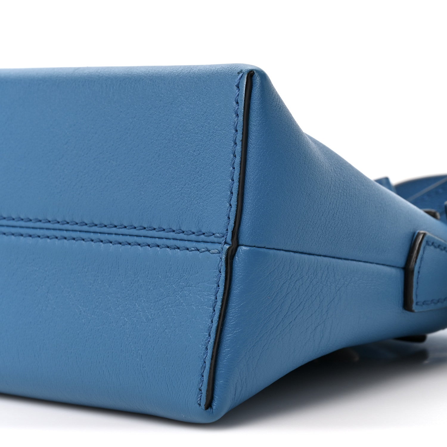 Fendi Vitello Dolce Mini By The Way Boston Bag Blue Royal 8 of 10