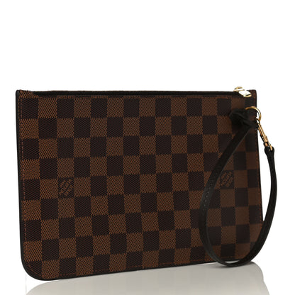 Louis Vuitton Damier Ebene Neverfull MM GM Pochette 3 of 9